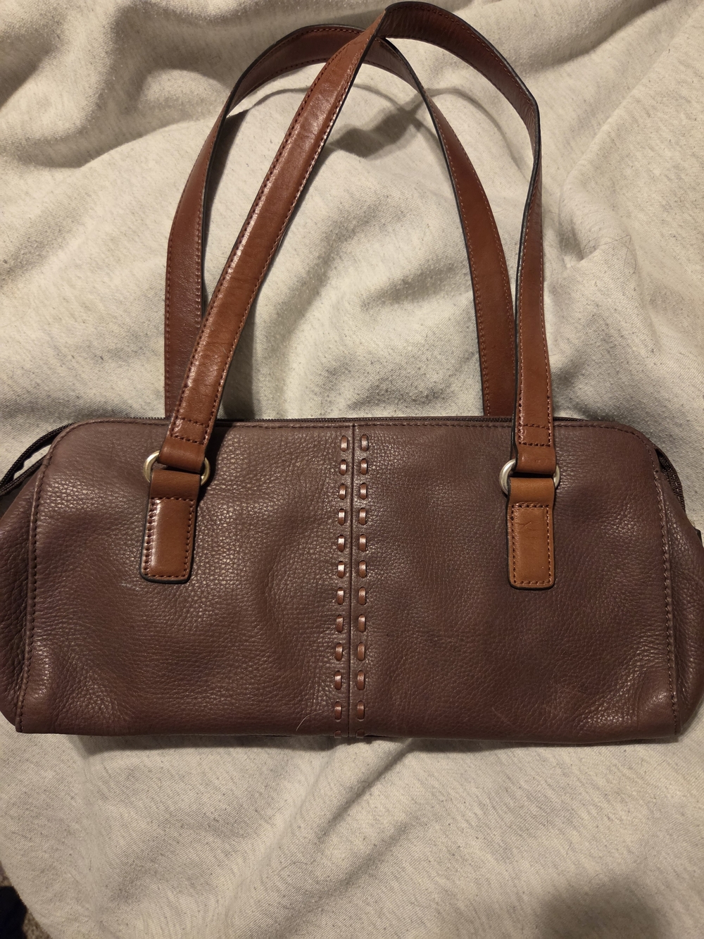 Fossil Brown Leather Shoulder Bag